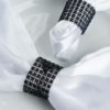 Black Rhinestone Velcro Napkin Wrap