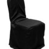 Black Drop On Chair Cover