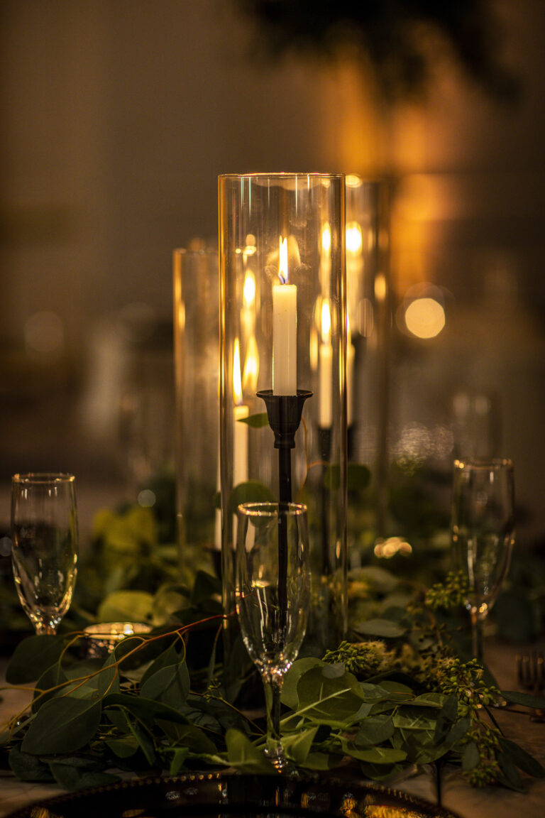 Glass Cylinder Tubes With Taper Candle Holders Classy Event Rentals Hampton Roads Premiere 0197